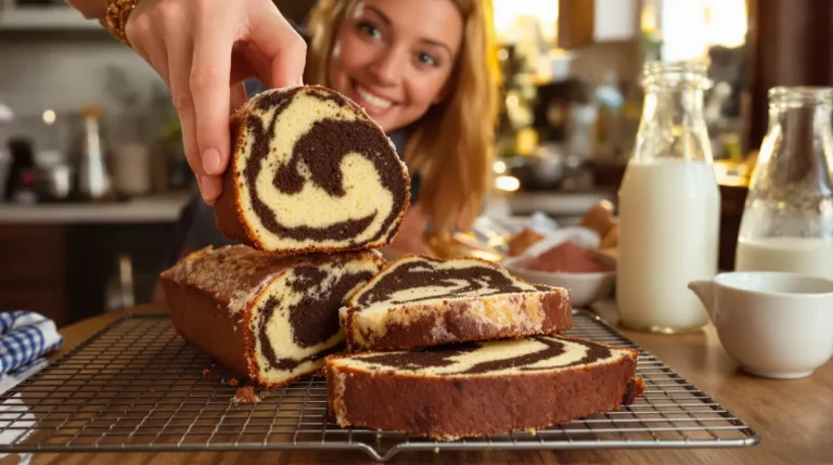 Je n’avais jamais fait un cake marbré aussi bon et sain, sans œufs ni beurre, voici pourquoi