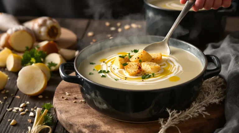 « Une de mes soupes préférées » : ce velouté blanc fondant est plein de goût et bon pour la santé « Une de mes soupes préférées » : ce velouté blanc fondant est plein de goût et bon pour la santé