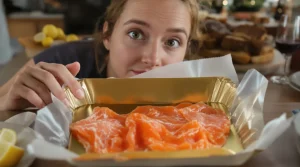 Pourquoi le carton sous le saumon fumé est toujours doré : la vraie raison enfin révélée
